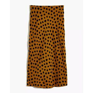 Madewell Midi Slip Skirt in Painted Spots - NWT